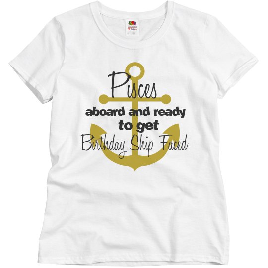 Pisces birthday ship faced