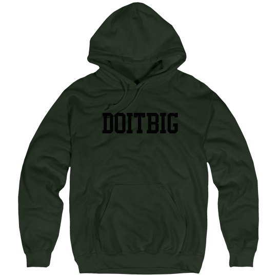 Plain dark green hoodie 