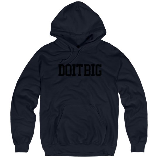 Plain navy blue hoodie 