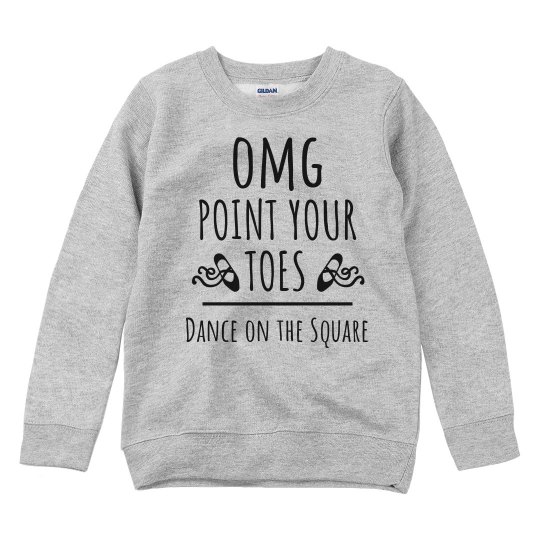 Point Your Toes Youth Sweatshirt