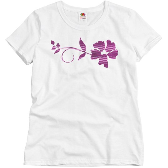 polka dot flower design 