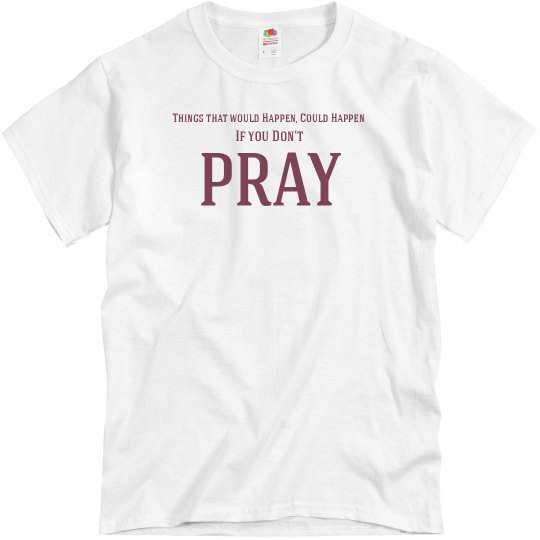 Pray Short sleeve white tee