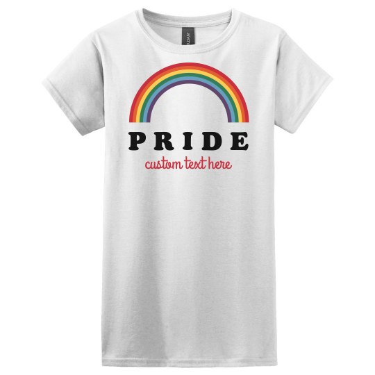 Pride Customizable Rainbow Tee