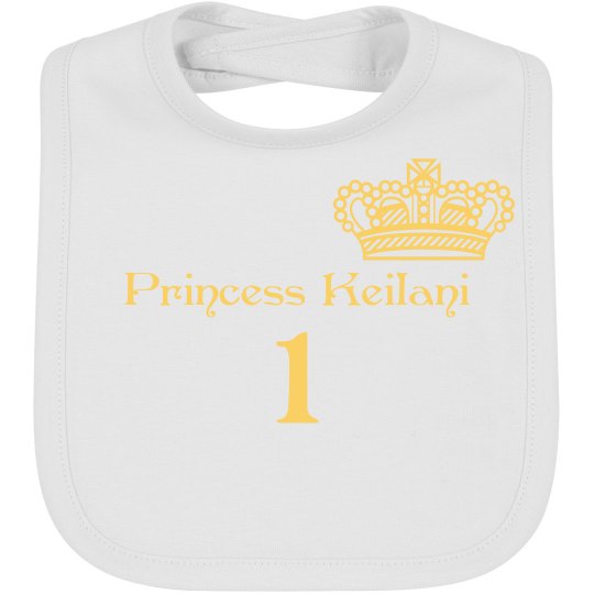 Princess Bib "1st Bday"