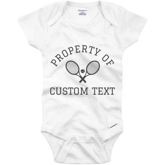 baby tennis onesie