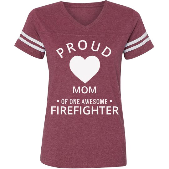 Proud firefighter mom