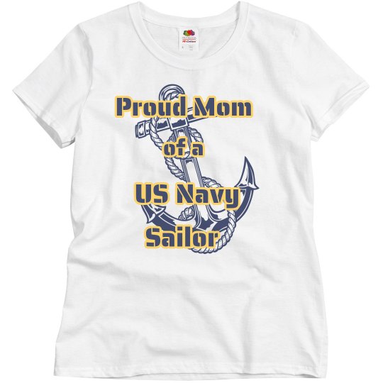 Proud Mom Navy Shirt