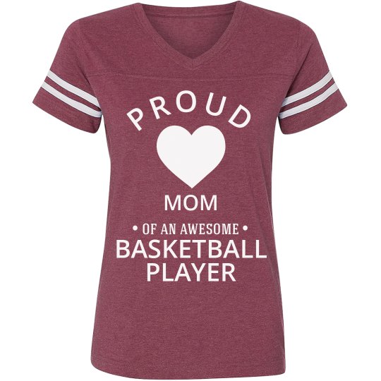 Proud mom of a basketball player