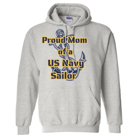 Proud Navy Mom Hoodie