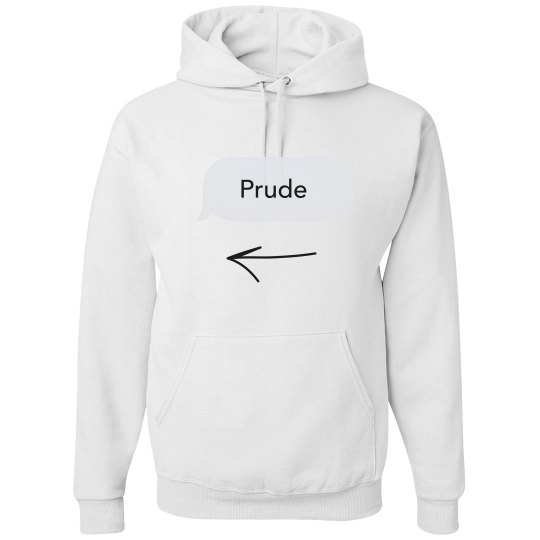PRUDE matching shirt white hoodie