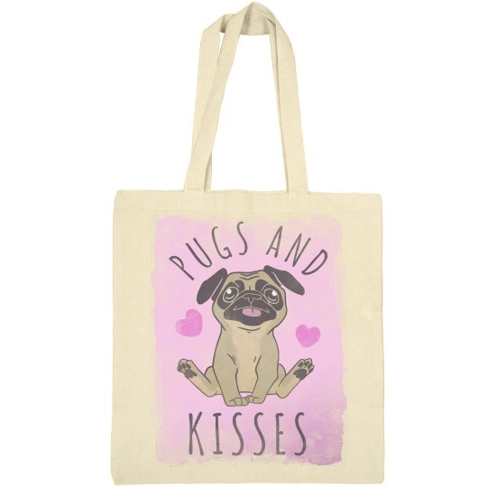 Pugs & Kisses Totes