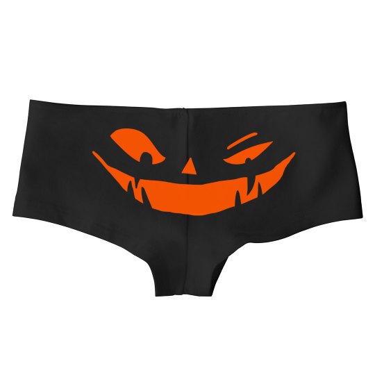 Pumpkin Halloween Undies Ladies Hotshort Underwear