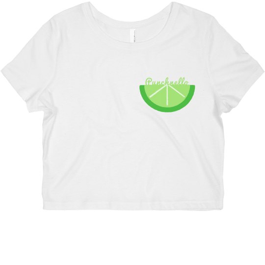 Punchnello Lime Crop Top