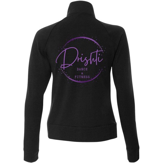 Purple and Black Drishti Jacket