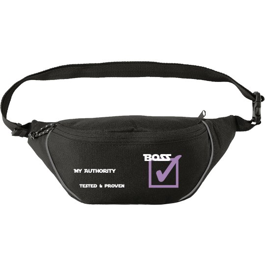 Purple checkmark boss Fanny pack Purple checkmark boss Fanny pack