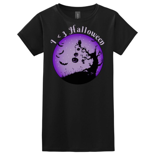 Purple I <3 Halloween 