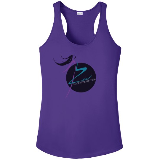 Purple Slim Fit Tank with Zeal Logo Purple Slim Fit Tank with Zeal Logo