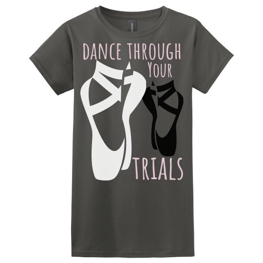 Purple tee w/Dance graphic 