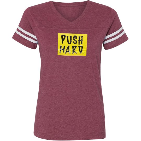 "Push Hard" Lucy LaRue Sports Jersey Shirt