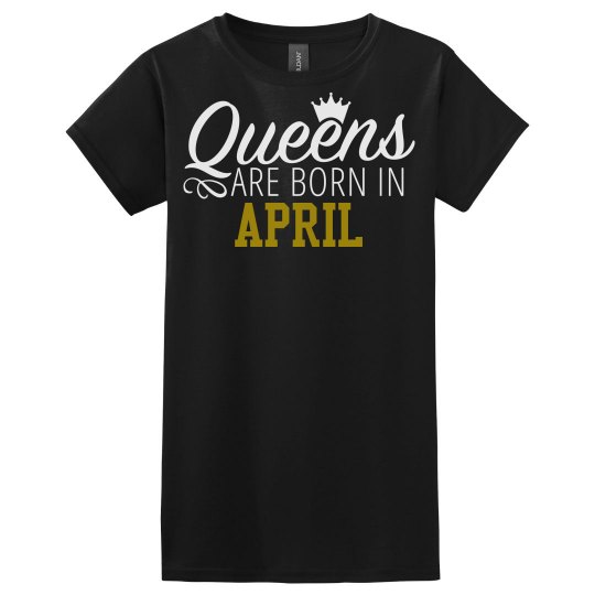 Queen Are Born Tee- Black