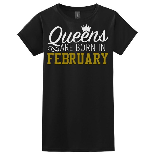 Queen Are Born Tee- Black