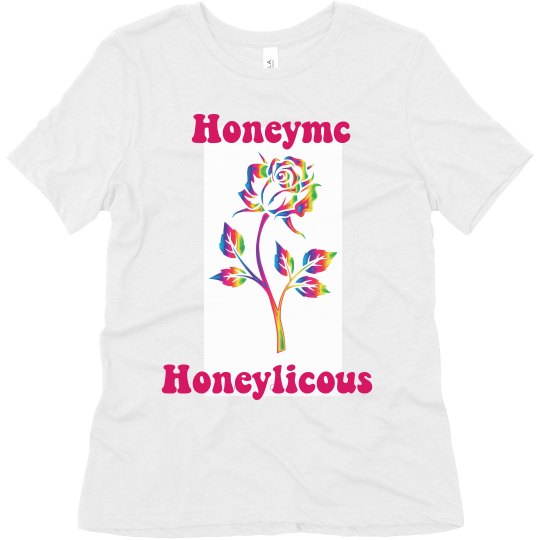 Rainbow rose tee