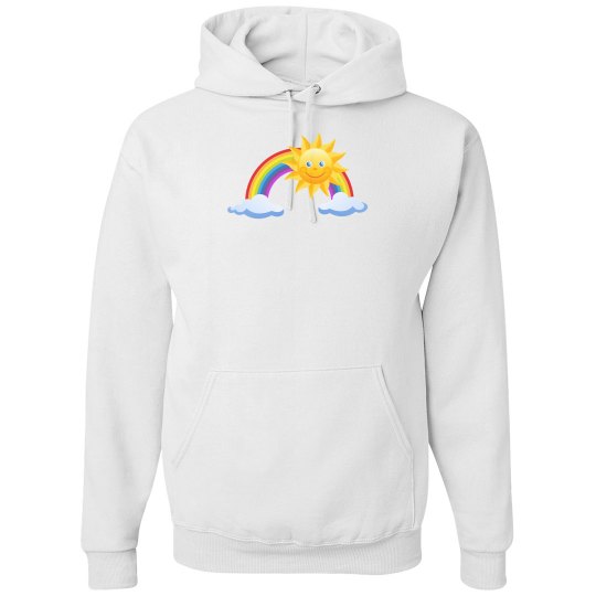 Rainbow sun hoodie