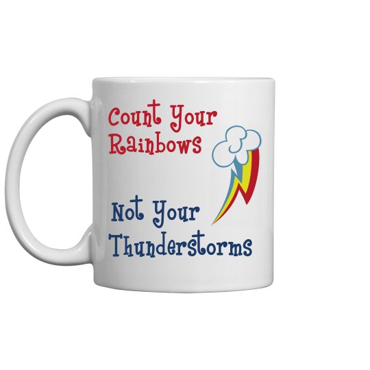 Rainbow/thunderstorm mug Rainbow/thunderstorm mug