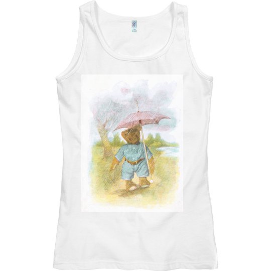 Rainy Day Teddy Tank Top