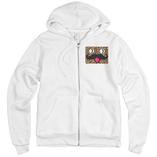 Red canvas zip up hoodie unisex 