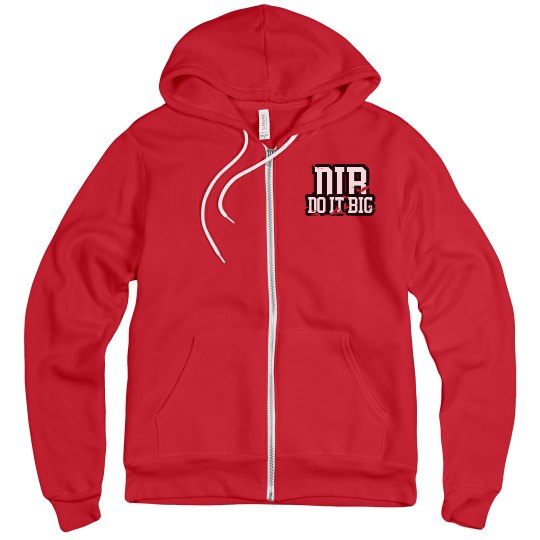 Red designers hoodie 