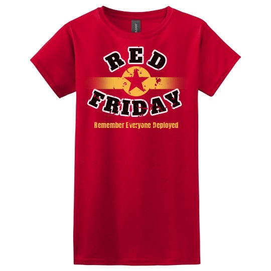 RED Friday Star Distressed