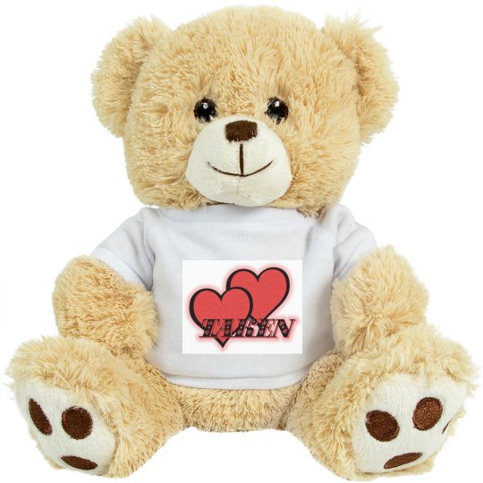 Red Hearts Plush Tiger