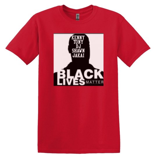 red tee wblack & white graphic red tee wblack & white graphic