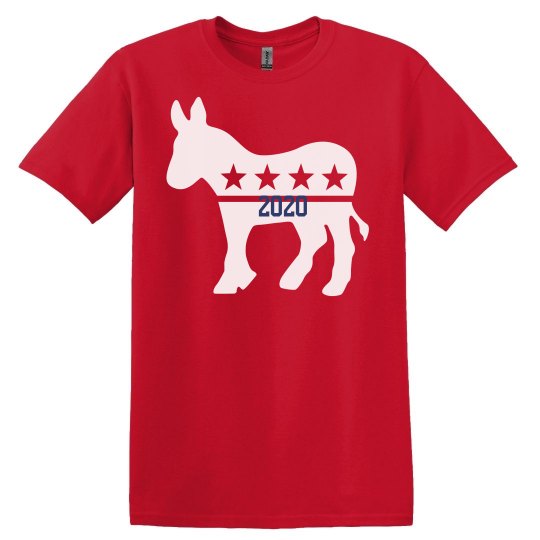 Red tee w/presidential candidate graphic 