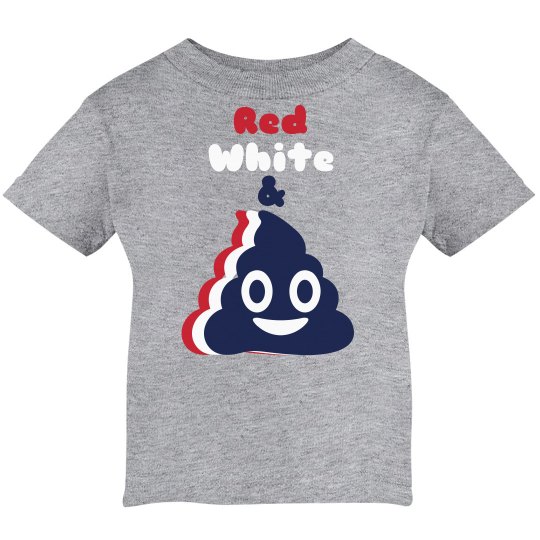 Red, White & Poo (Shirt)