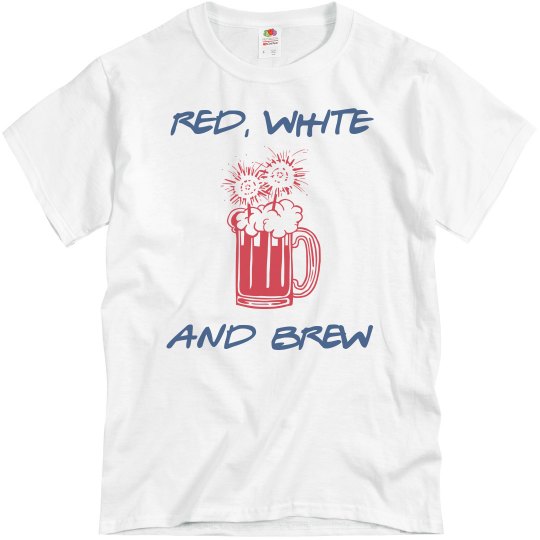 red, white, brew men's red, white, brew men's