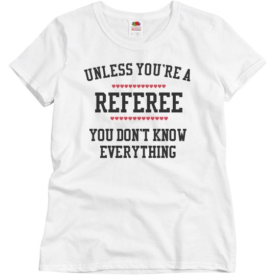 Referee knows everything Referee knows everything