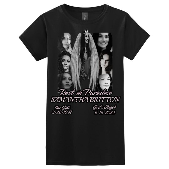 Rest in Paradise Samantha Britton Women’s Tee