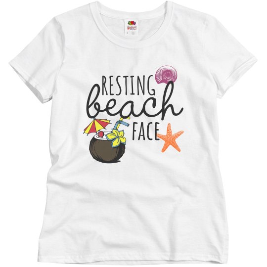 resting beach face - coconut