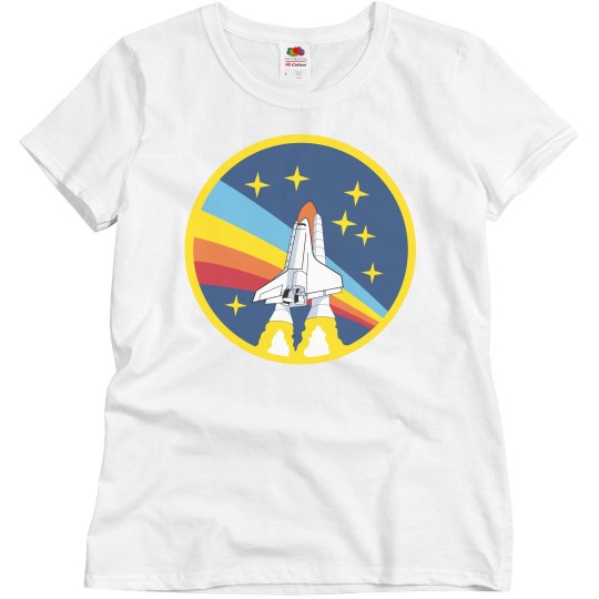 Retro NASA Rainbow Logo Science Retro NASA Rainbow Logo Science