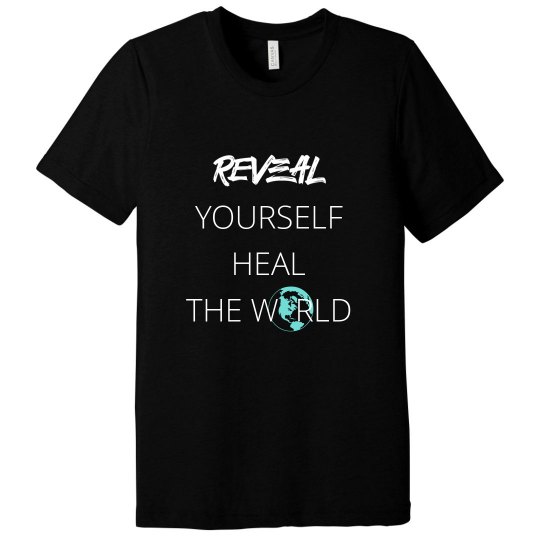 Reveal Yourself Triblend T-shirt - White/Turquoise