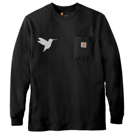 Ribbon M.E. Carhartt Long Sleeve Black Shirt