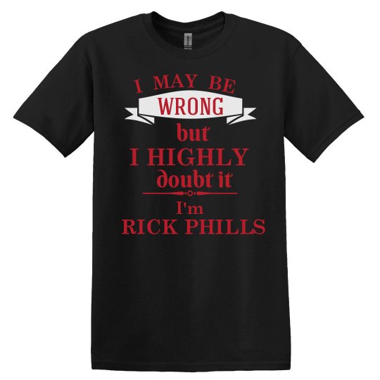 rick phills blk/red tee rick phills blk/red tee