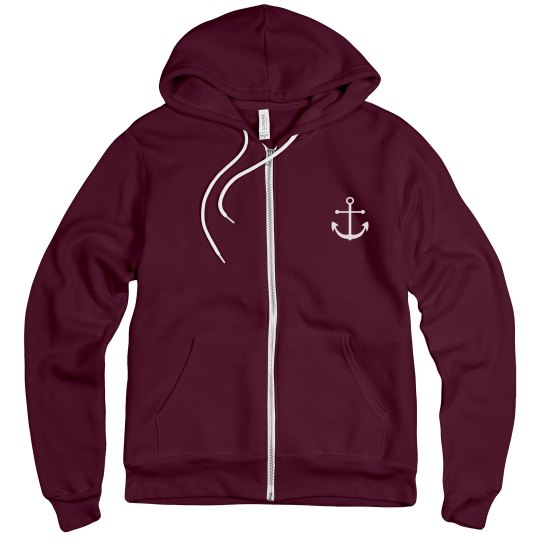Rock and Salt zip up hoodie