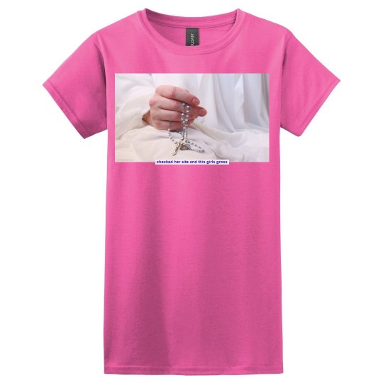 Rosary Still Lucy LaRue Fitted Tee Shirt Rosary Still Lucy LaRue Fitted Tee Shirt