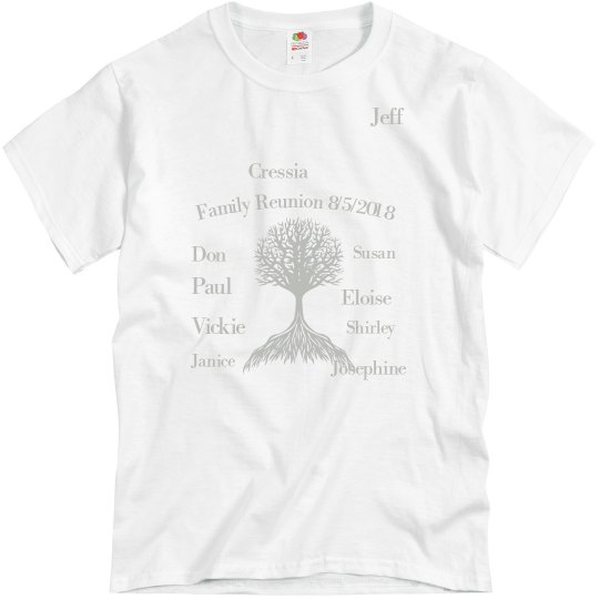 Sample family reunion shirt