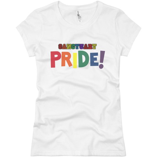 Sanctuary pride tee shirt