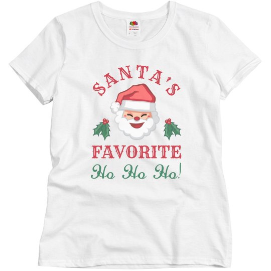 Santa's Favorite Ho Christmas Tee