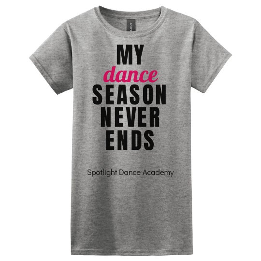 SDA Dance Season-Adult - Ladies Basic Softstyle T-Shirt: Spotlight Dance Academy